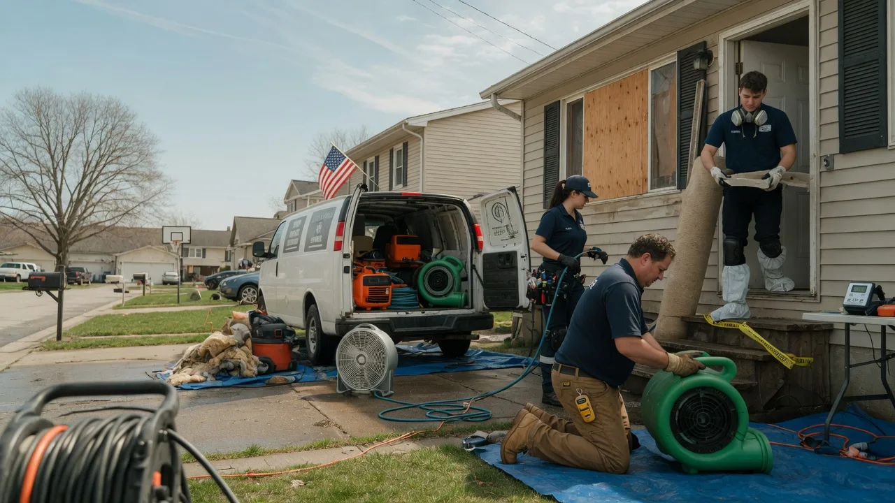 Water Damage Restoration in Flanagan, IL near me